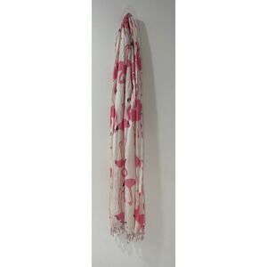 Le Weekend cotton Flamingo scarf by Virginia Johnson #33-1254
